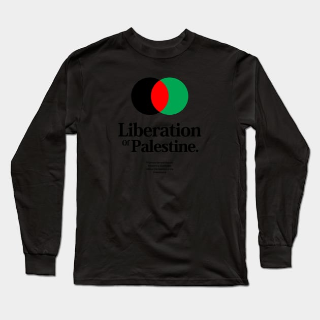 Liberation Of Palestine Long Sleeve T-Shirt by AION